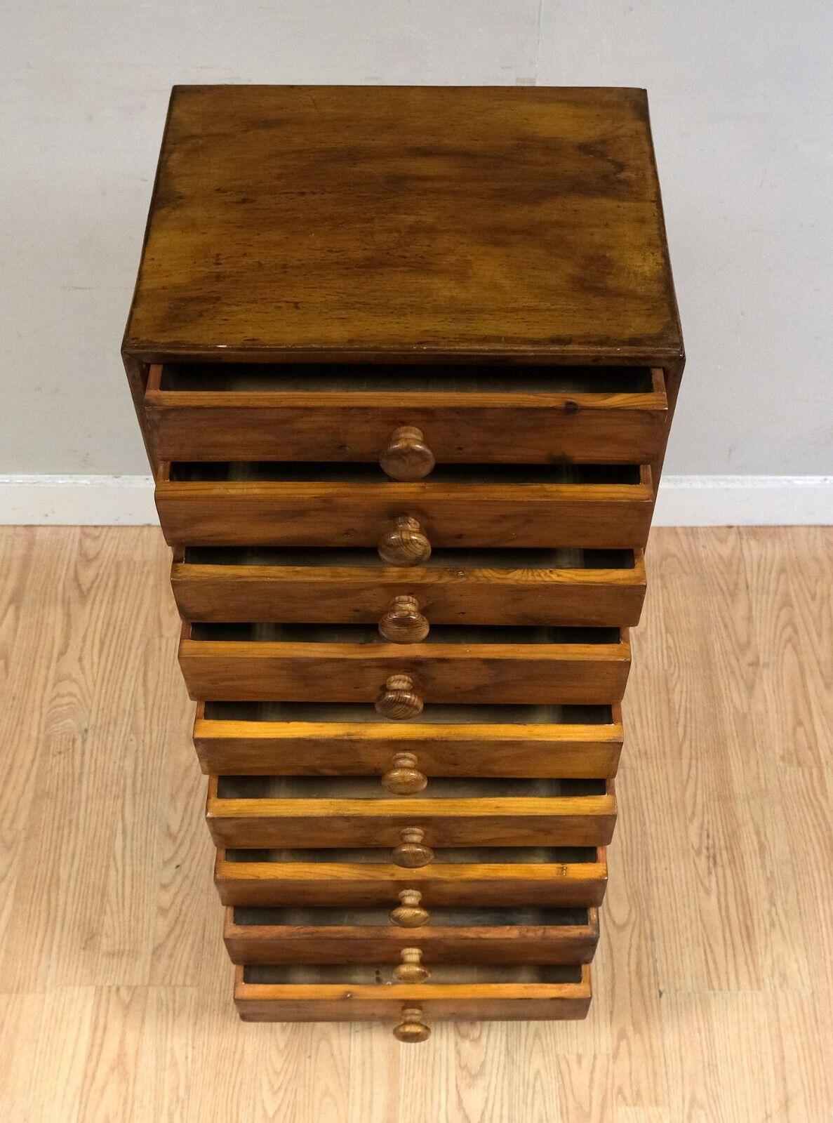 Lovely Early 20th Century Tallboy Bank of Drawers and Queen Ann Style Legs 2