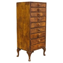 Lovely Early 20th Century Tallboy Bank of Drawers and Queen Ann Style Legs