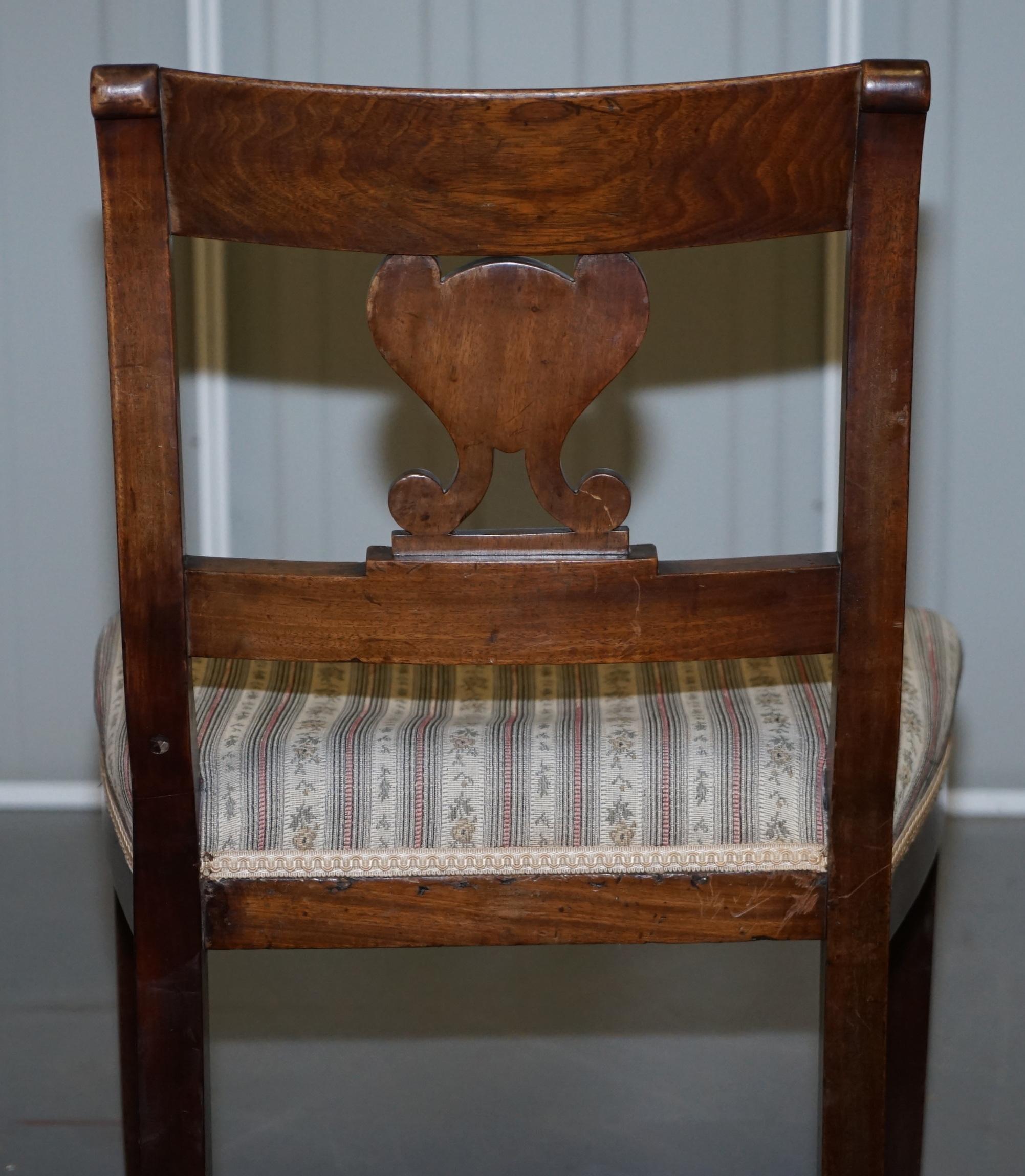 Lovely Early Victorian Inlaid French Walnut Side Chair Ideal as Bedroom Dressing For Sale 7