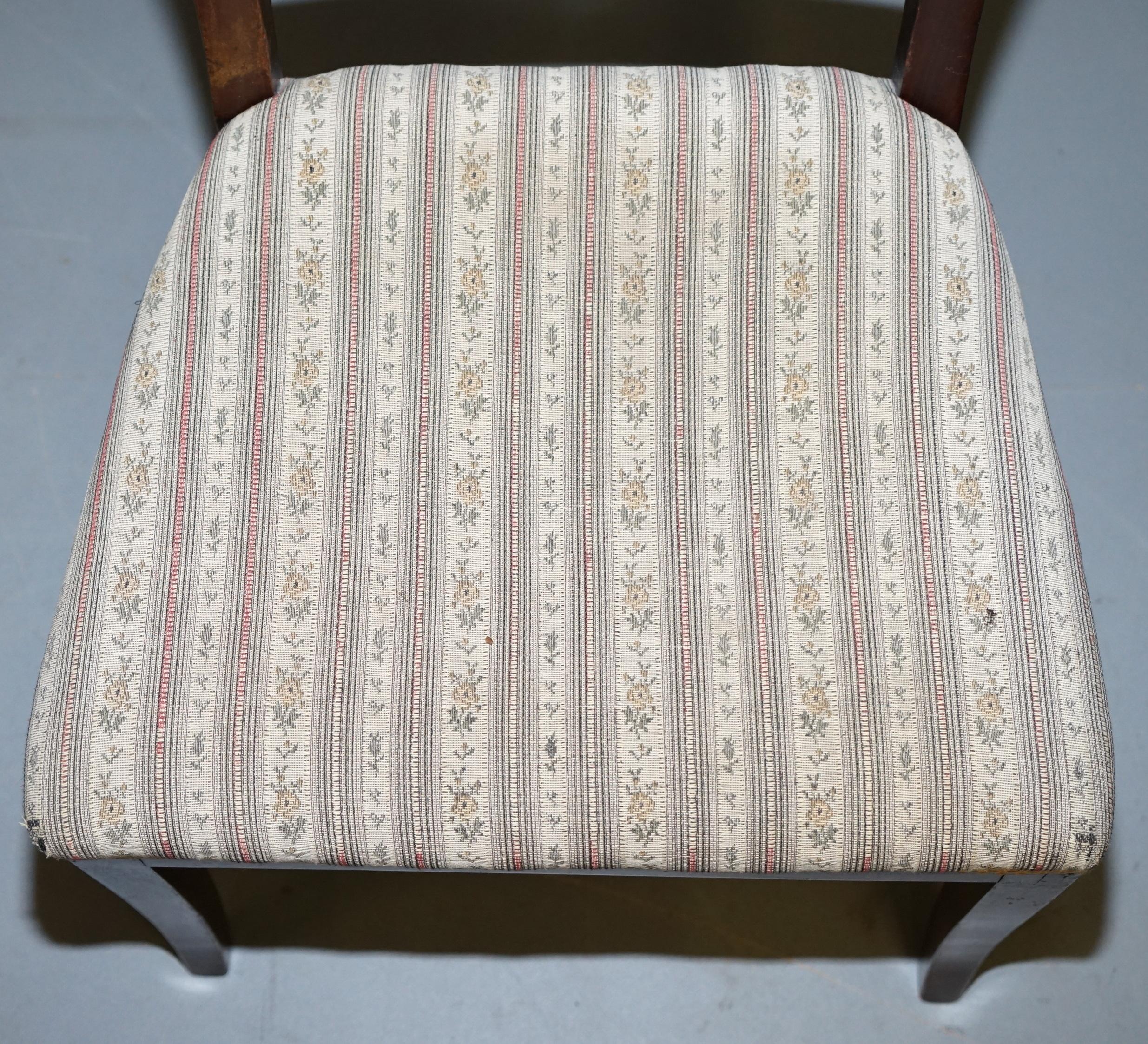 Schöner frühviktorianischer Intarsienstuhl aus französischem Nussbaumholz:: ideal als Ankleide für das Schlafzimmer im Zustand „Gut“ in West Sussex, Pulborough