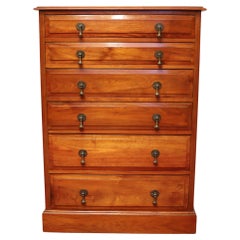 Lovely Edwardian Walnut Chest of Six Drawers