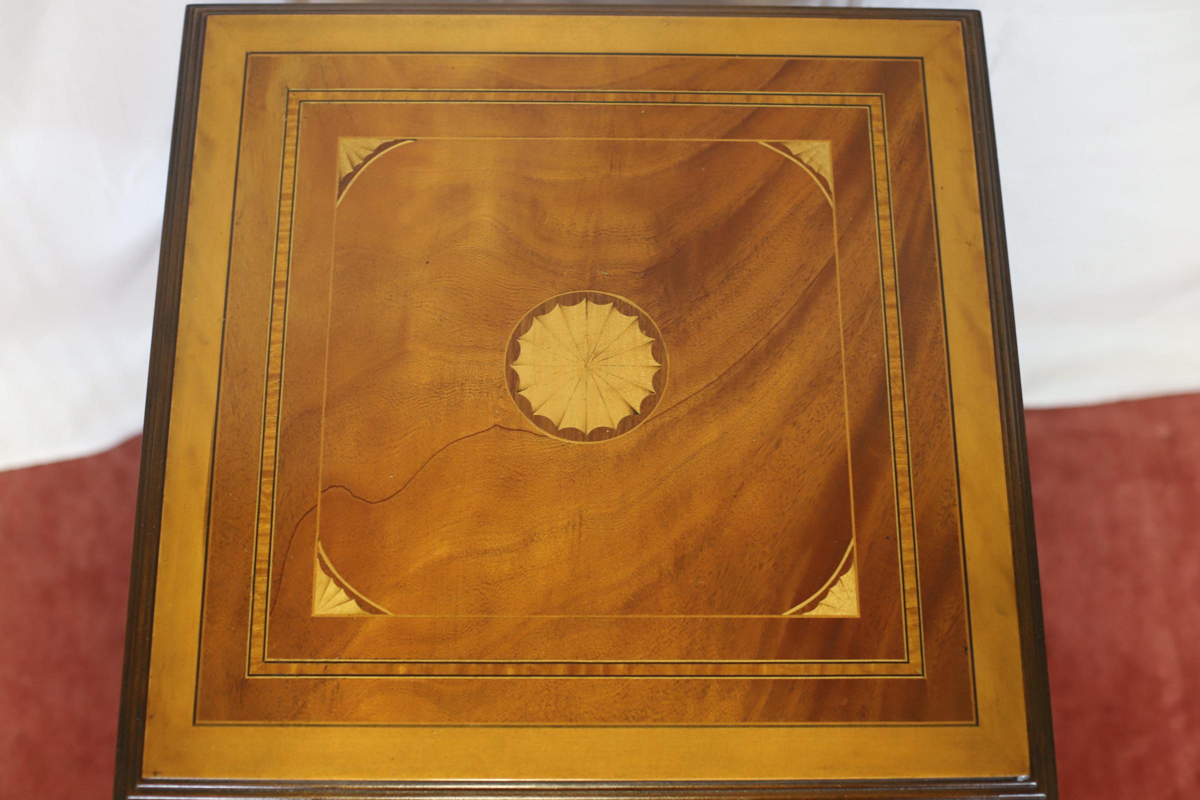 Lovely Edwardian Walnut Inlaid Revolving Bookcase For Sale 9