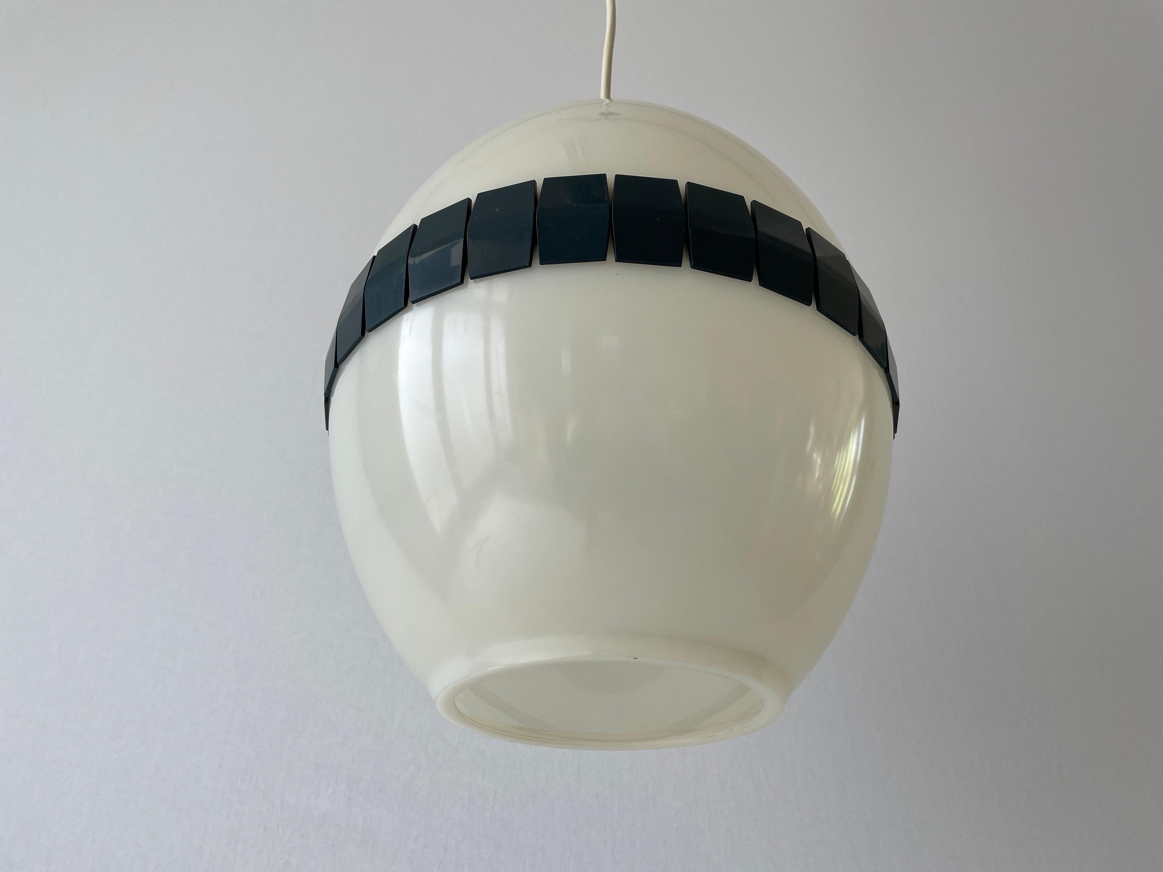Mid-Century Modern Lovely Egg-shaped Plexiglass Ceiling Lamp, 1960s, Italy For Sale
