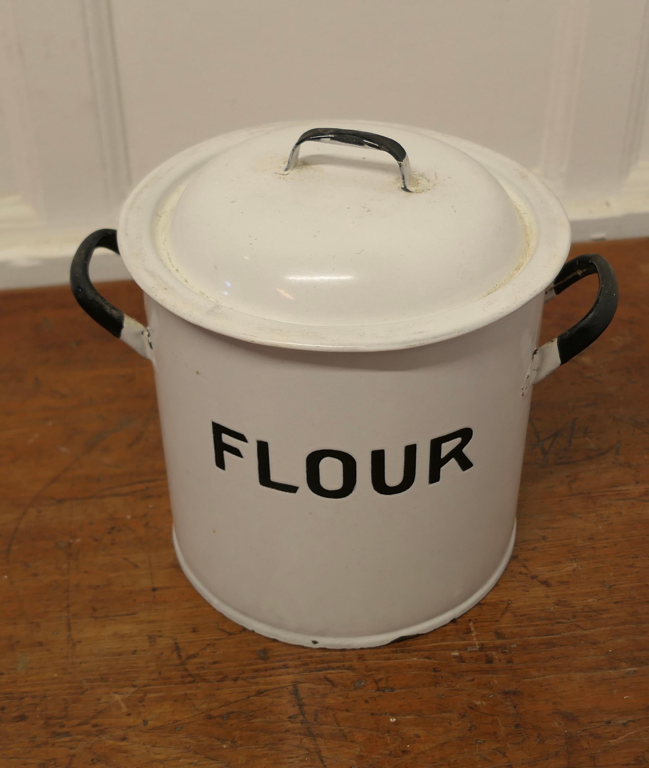 antique flour canister
