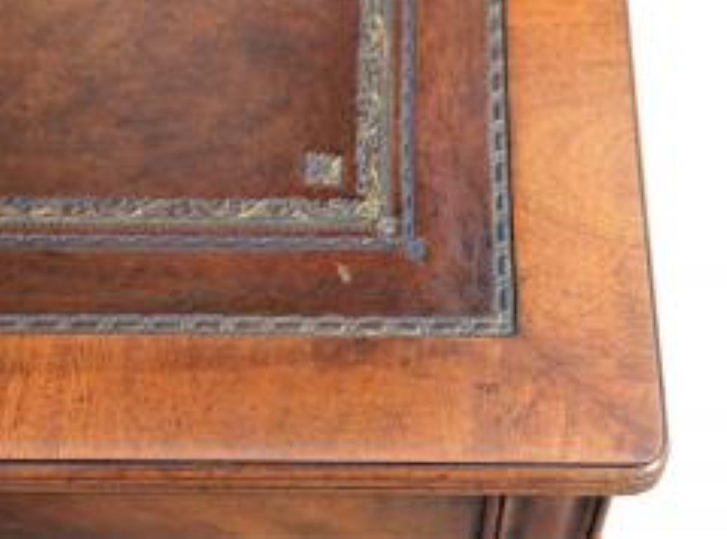 18th Century and Earlier Wood & Hogan English Bench-Made Chippendale Style Mahogany Writing Table For Sale