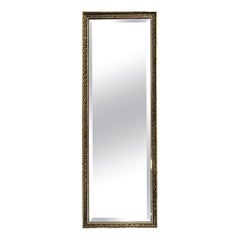 Lovely English Vintage Full Length Gold Ornate Bevelled Mirror