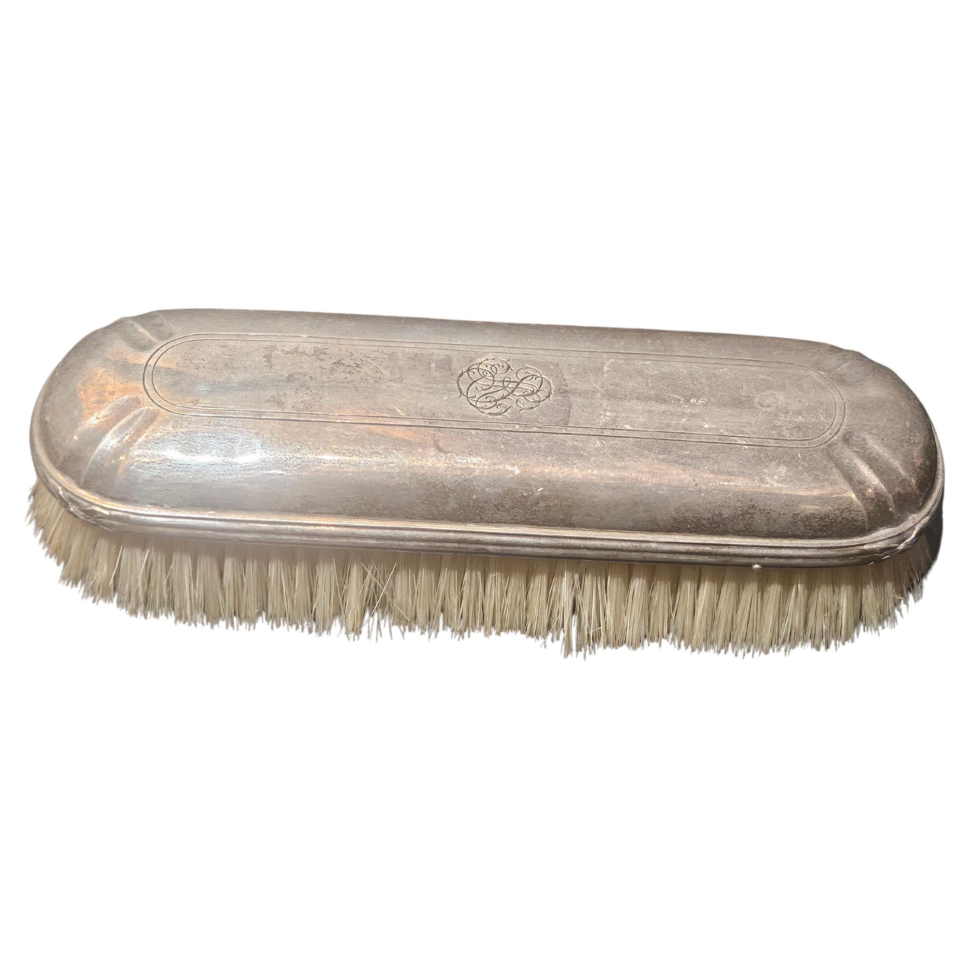 Lovely Exquisite 19th Century French Sterling Silver Bointaburet Clothes Brush