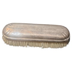 Antique Lovely Exquisite 19th Century French Sterling Silver Bointaburet Clothes Brush