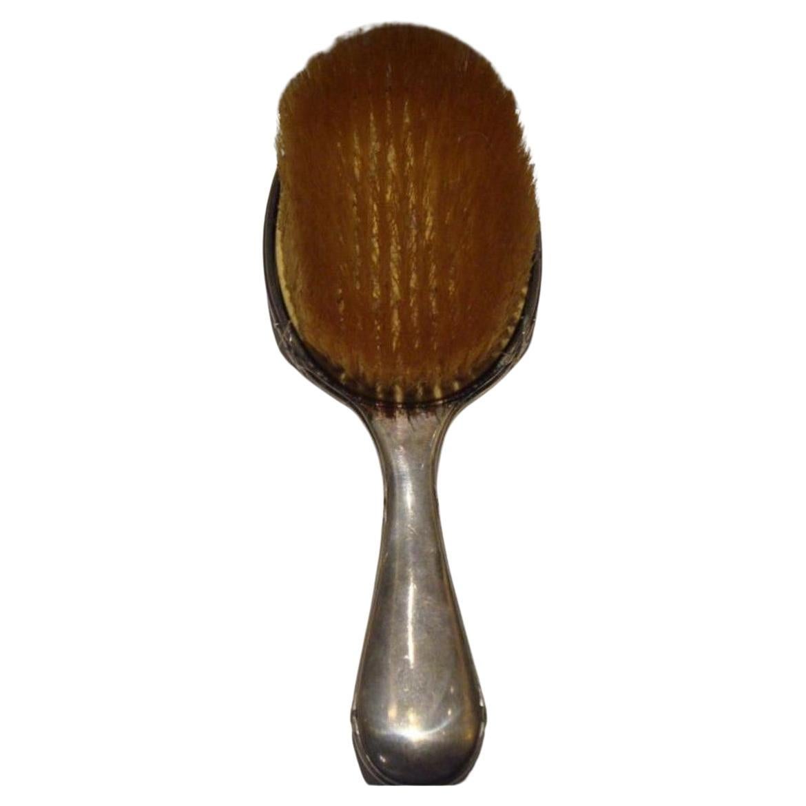 Lovely Exquisite 19th Century French Sterling Silver Bointaburet Hairbrush brush For Sale