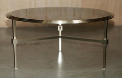 LOVELY FENDI LUXURY LiVING HERITAGE COLLECTION NICKLE PLATED BRONZE COFFEE TABLE