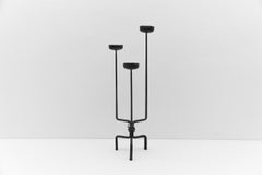 Jolie bougeoir de sol forgé par Manfred Bredohl Vulkanschmiede, 1970