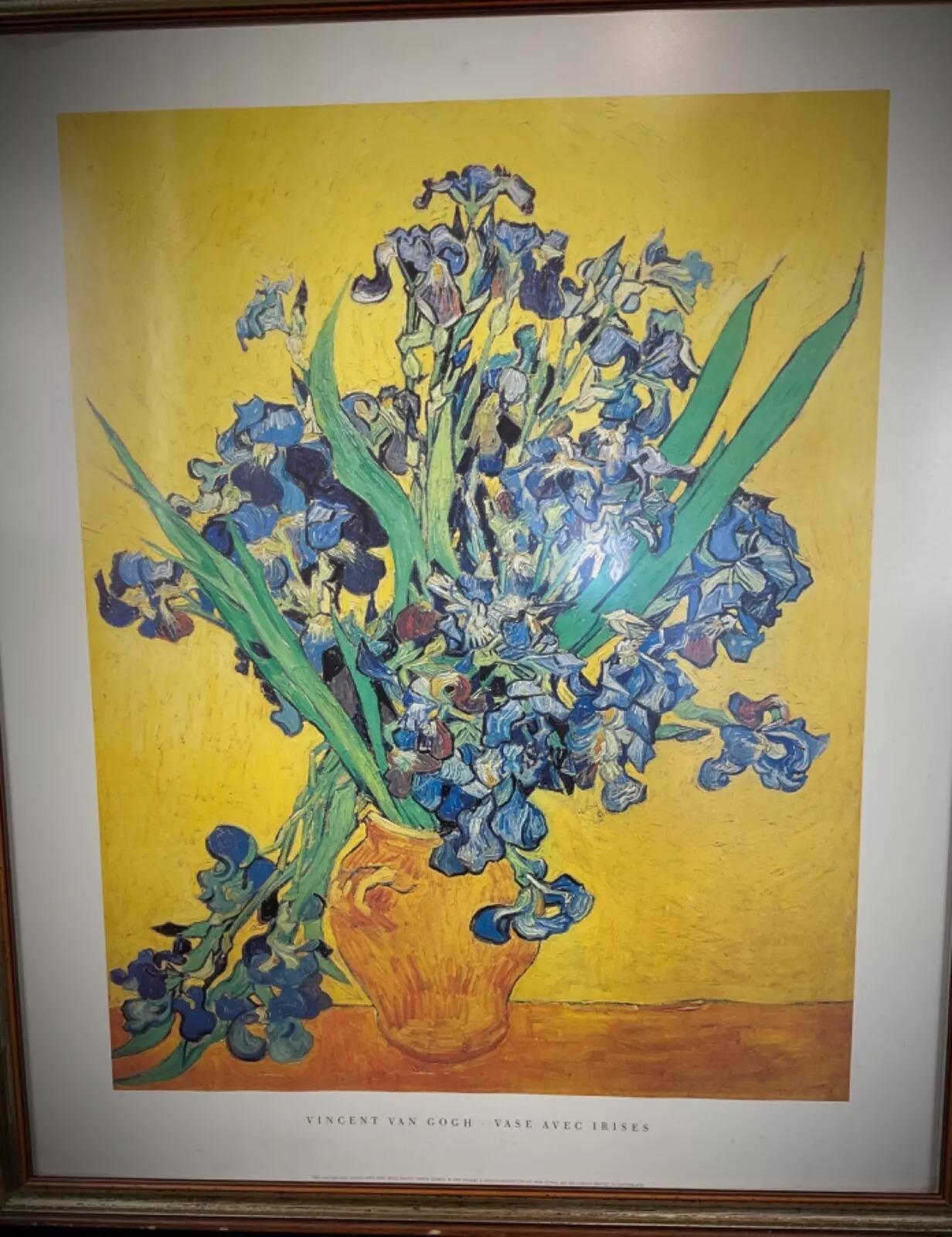 French Lovely Framed Reproduction Print of Vincent van Gogh’s 