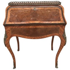 Lovely French Antique Bureau, Original Desk with Bronze Work