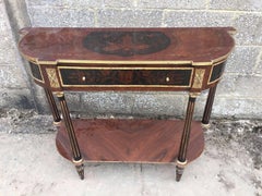 Lovely French Antique Console Table With Bronze, Louis XV