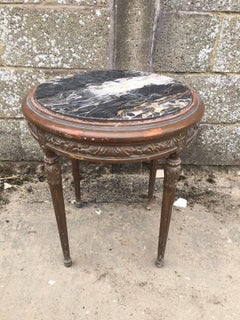Lovely French Antique Side Table With Bronze, Bedside, Louis XV