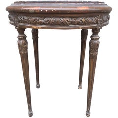 Lovely French Antique Side Table With Bronze, Bedside, Louis XV