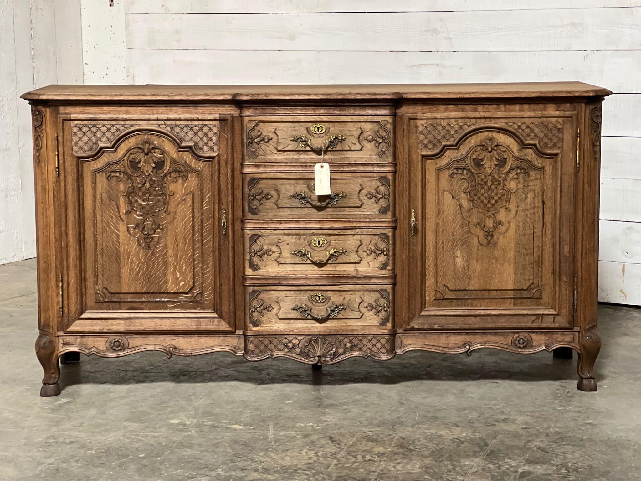 Lovely French Bleached Oak Sideboard or Enfilade 13