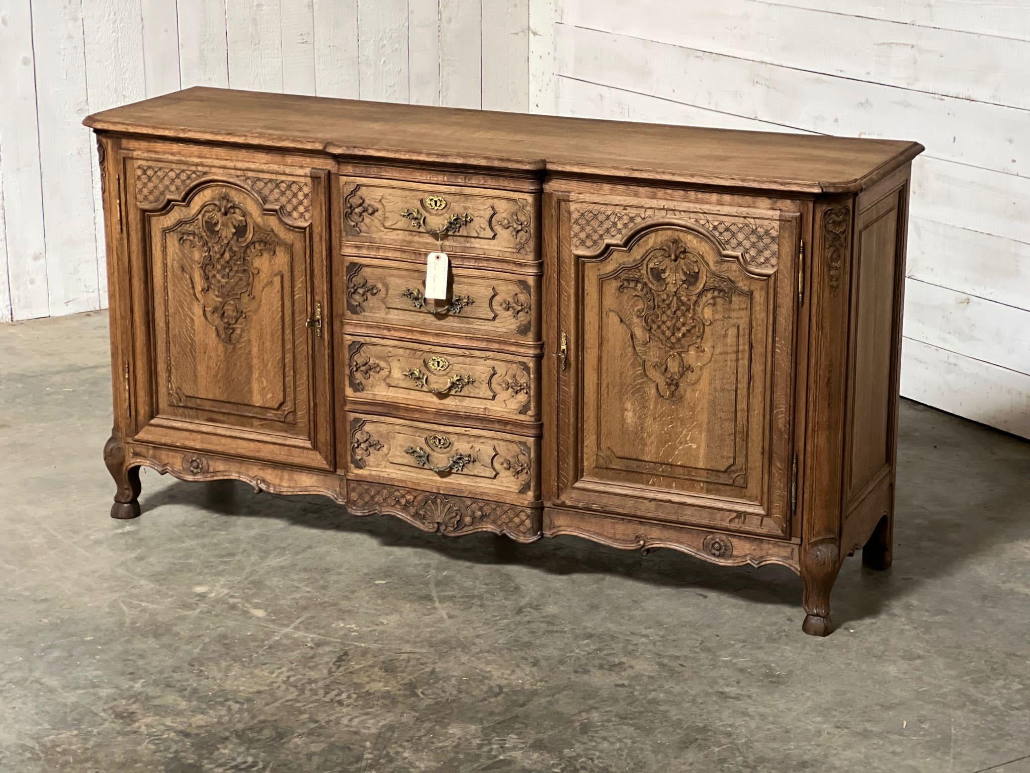 Lovely French Bleached Oak Sideboard or Enfilade 1