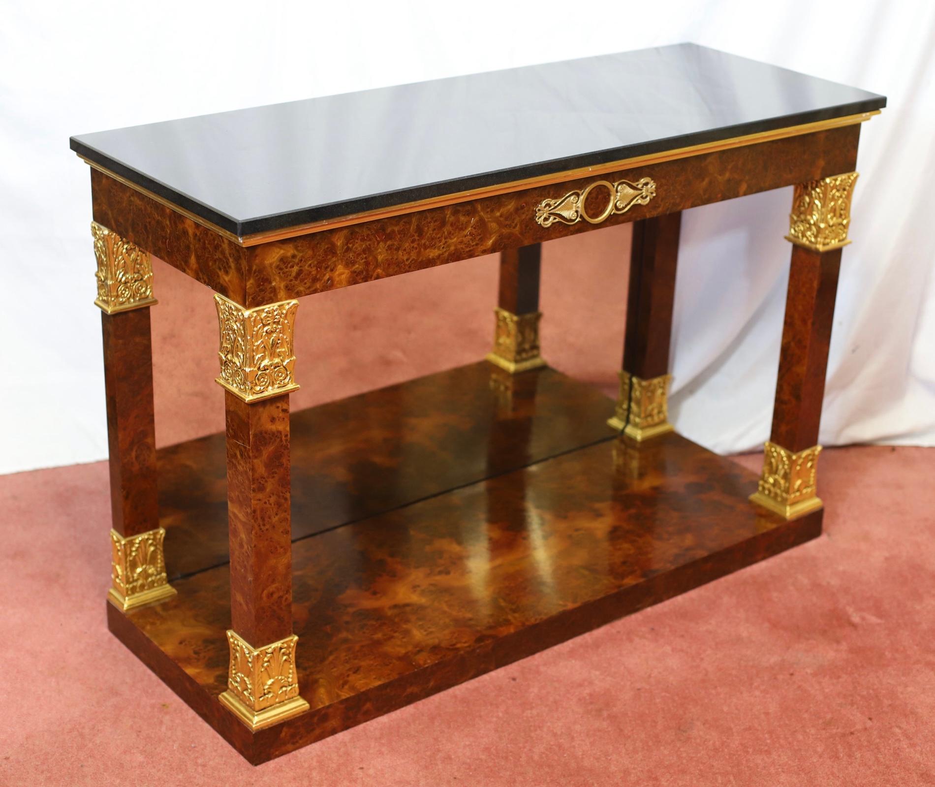 Preciosa Mesa Consola Estilo Imperio Francés en venta 5