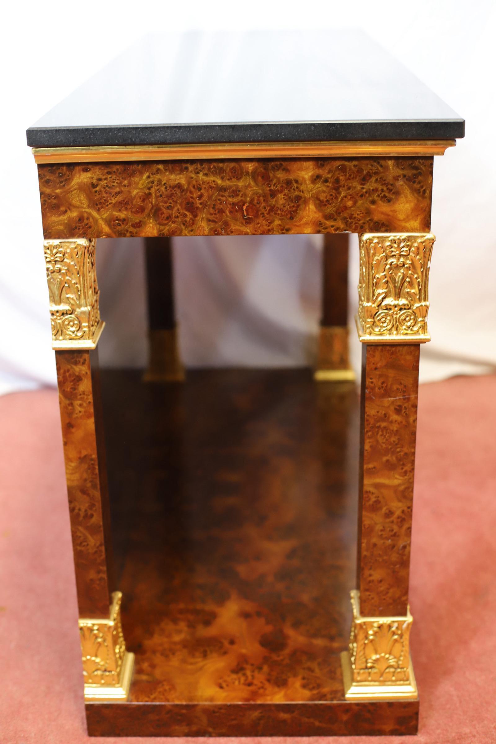Preciosa Mesa Consola Estilo Imperio Francés en venta 8