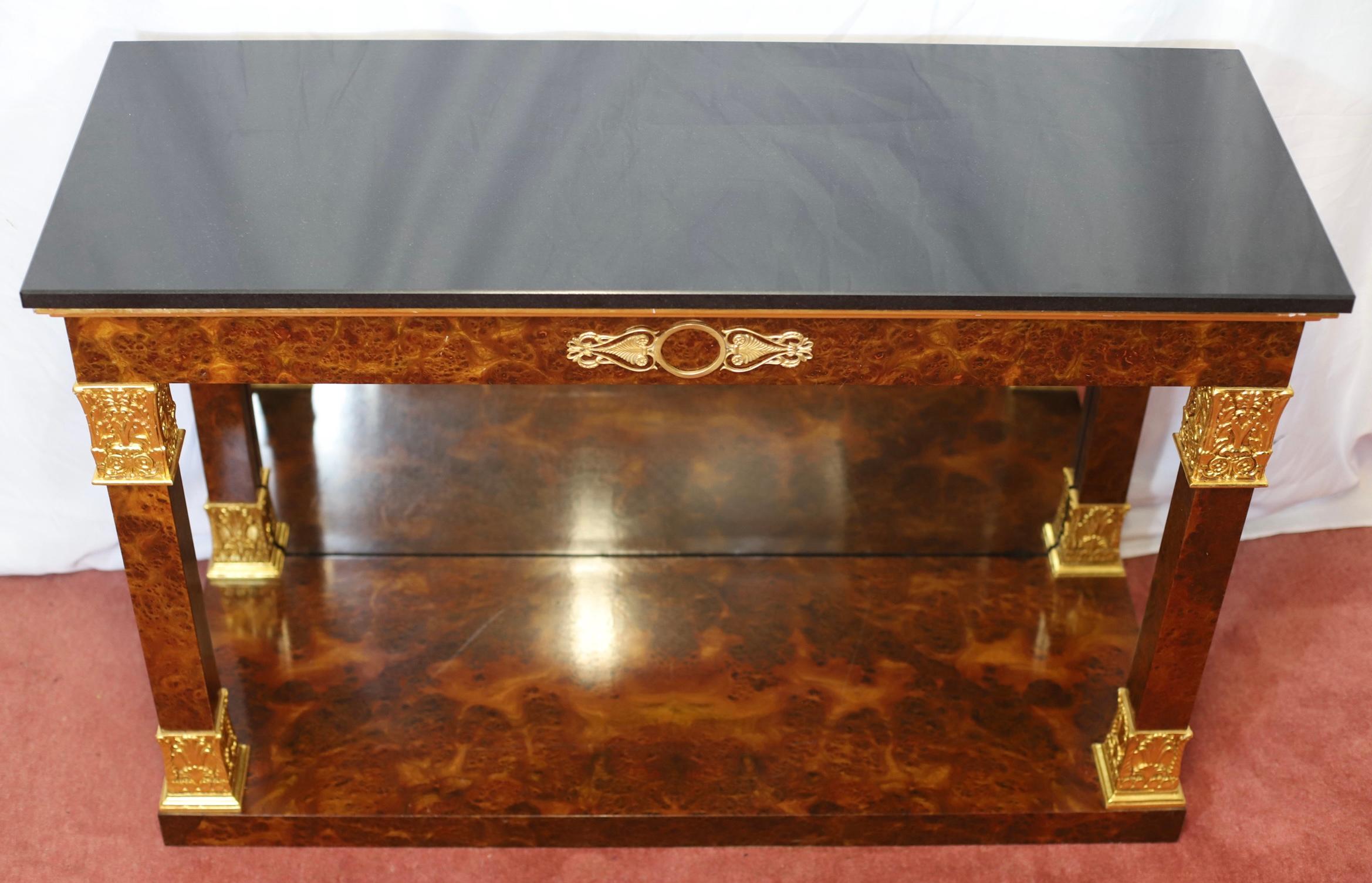 Preciosa Mesa Consola Estilo Imperio Francés Británico en venta