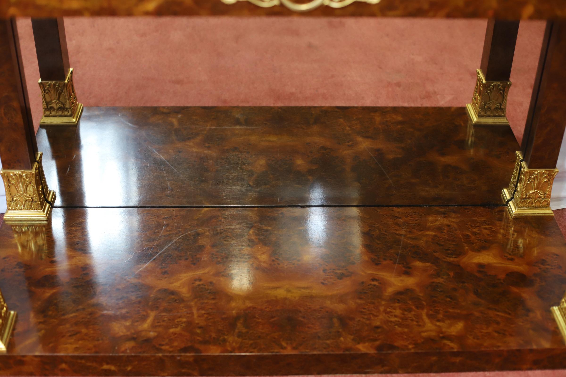 Preciosa Mesa Consola Estilo Imperio Francés Hecho a mano en venta