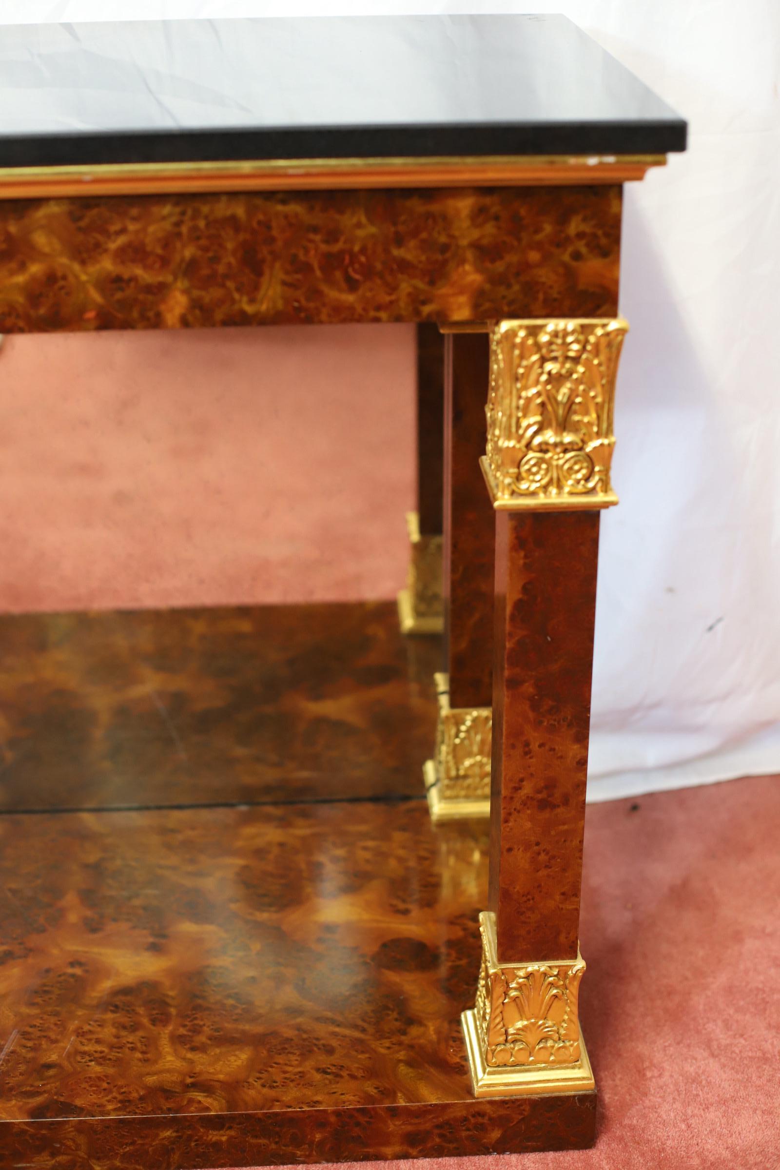 Preciosa Mesa Consola Estilo Imperio Francés en venta 1