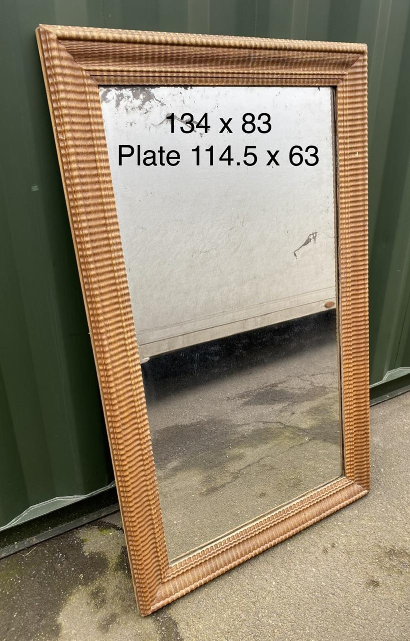 Lovely French Faux Bois Wall Mirror For Sale 7