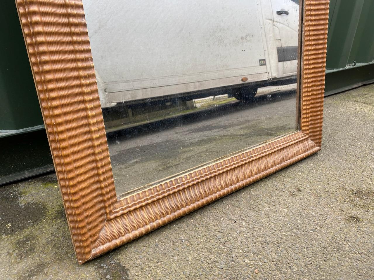 Lovely French Faux Bois Wall Mirror For Sale 4