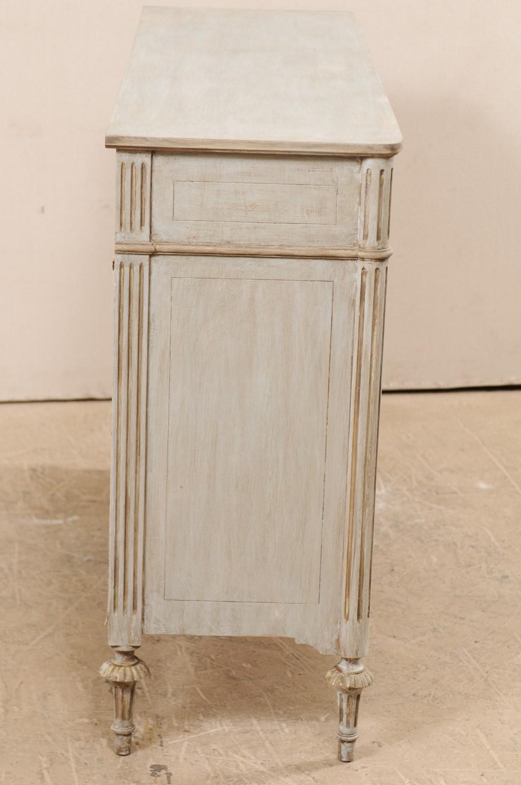 Lovely French Painted Wood Buffet Cabinet from the Mid-20th Century 3