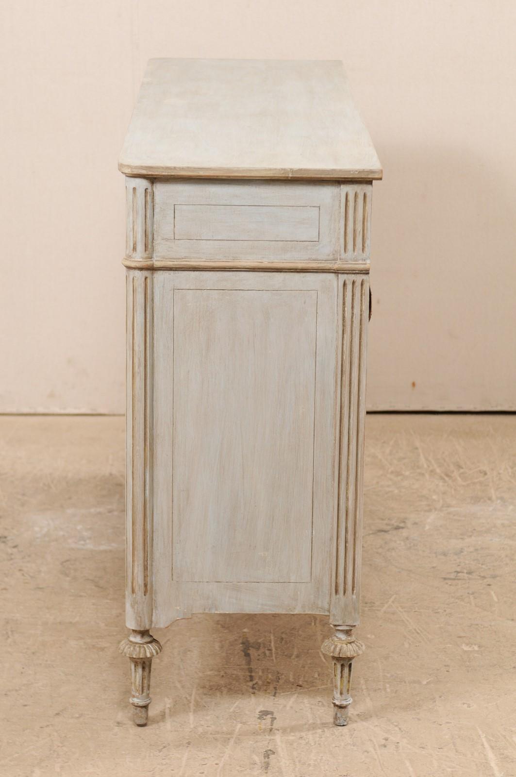 Lovely French Painted Wood Buffet Cabinet from the Mid-20th Century 4