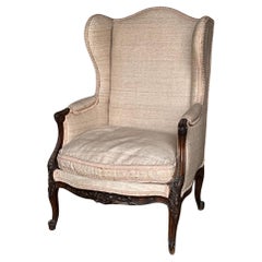 Lovely French Wing Back Arm Chair