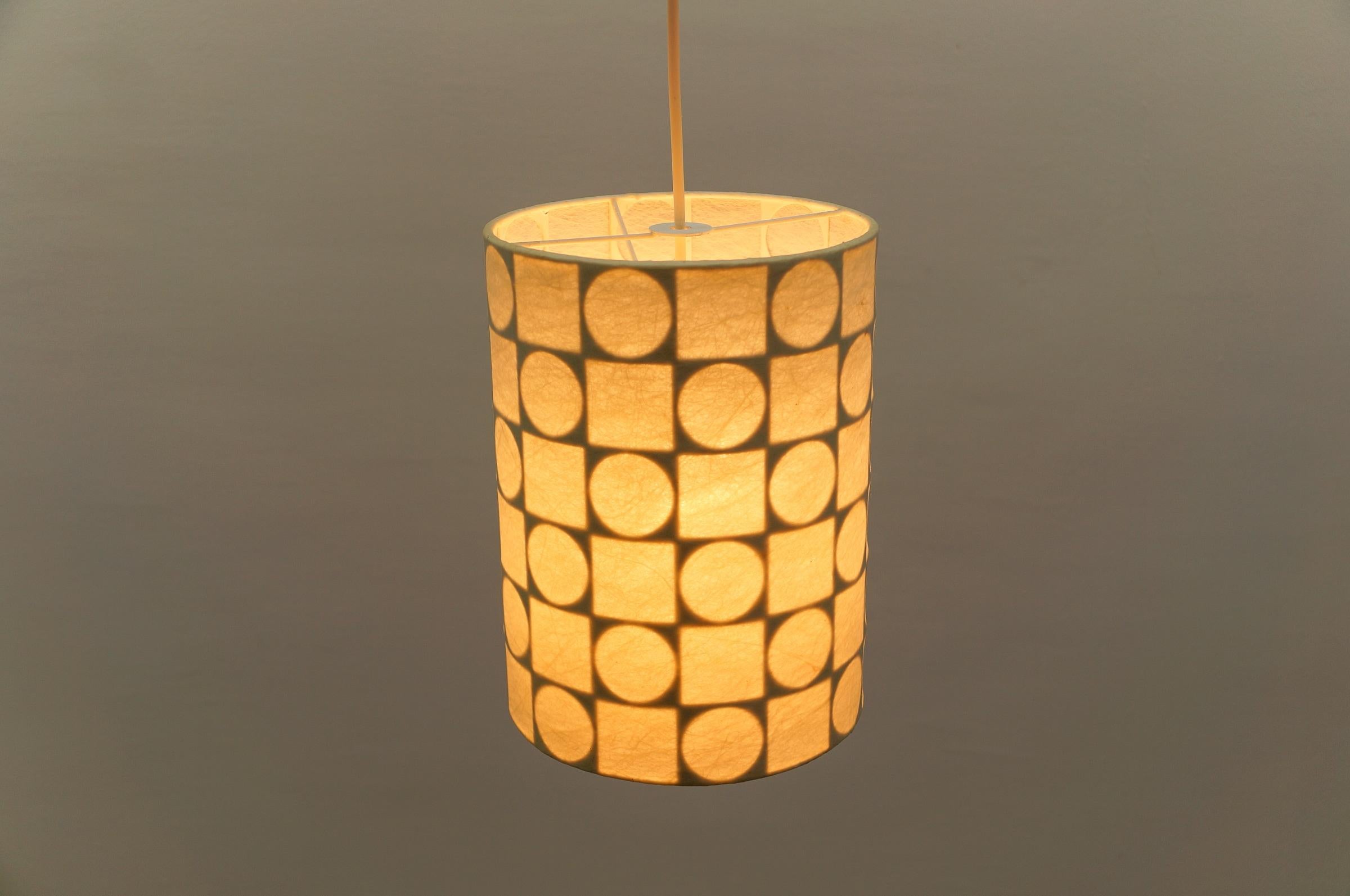 Schöne geometrische Cocoon-Hängelampe von Goldkant Leuchten, 1960er Jahre, Deutschland im Angebot 5