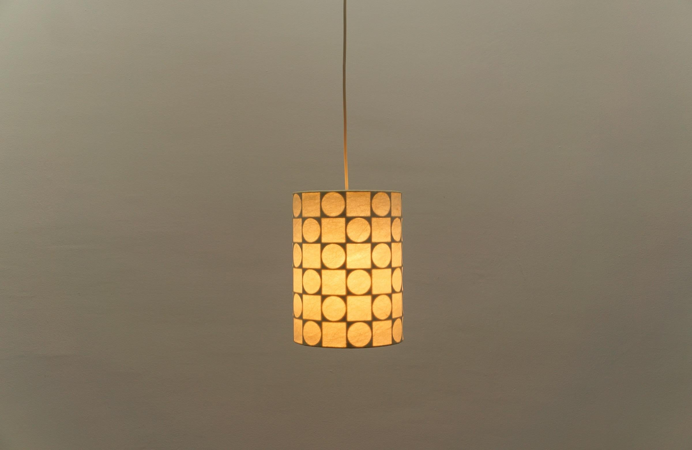 Schöne geometrische Cocoon-Hängelampe von Goldkant Leuchten, 1960er Jahre, Deutschland im Angebot 2