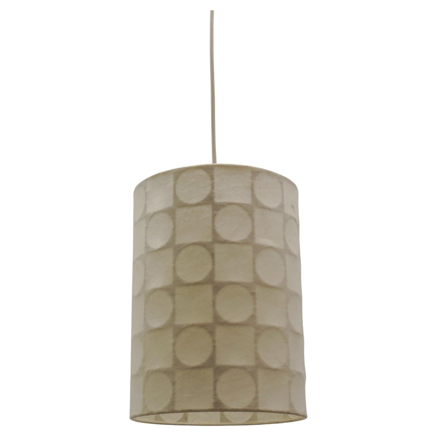 Jolie lampe suspendue cocon géométrique par Goldkant Leuchten, Allemagne, années 1960