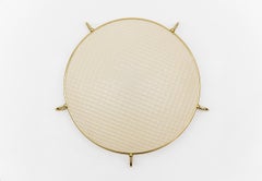 Lovely Geometric Plafonier or Wall Lamp by ERCO Leuchten, 1950s Germany