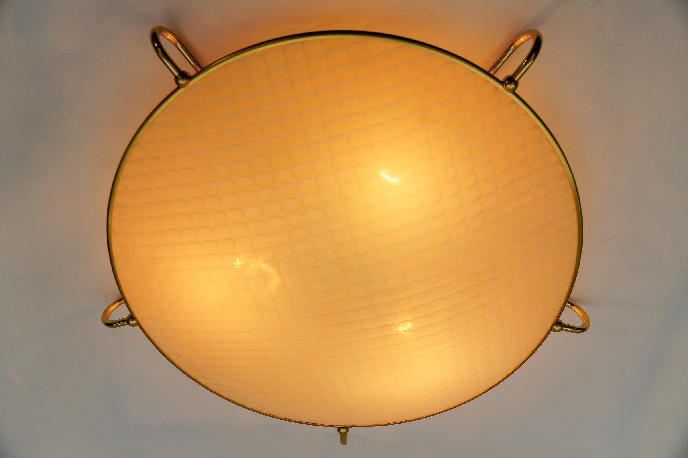 Lovely Geometric Plafonier or Wall Lamp by ERCO Leuchten, 1950s Germany For Sale 1
