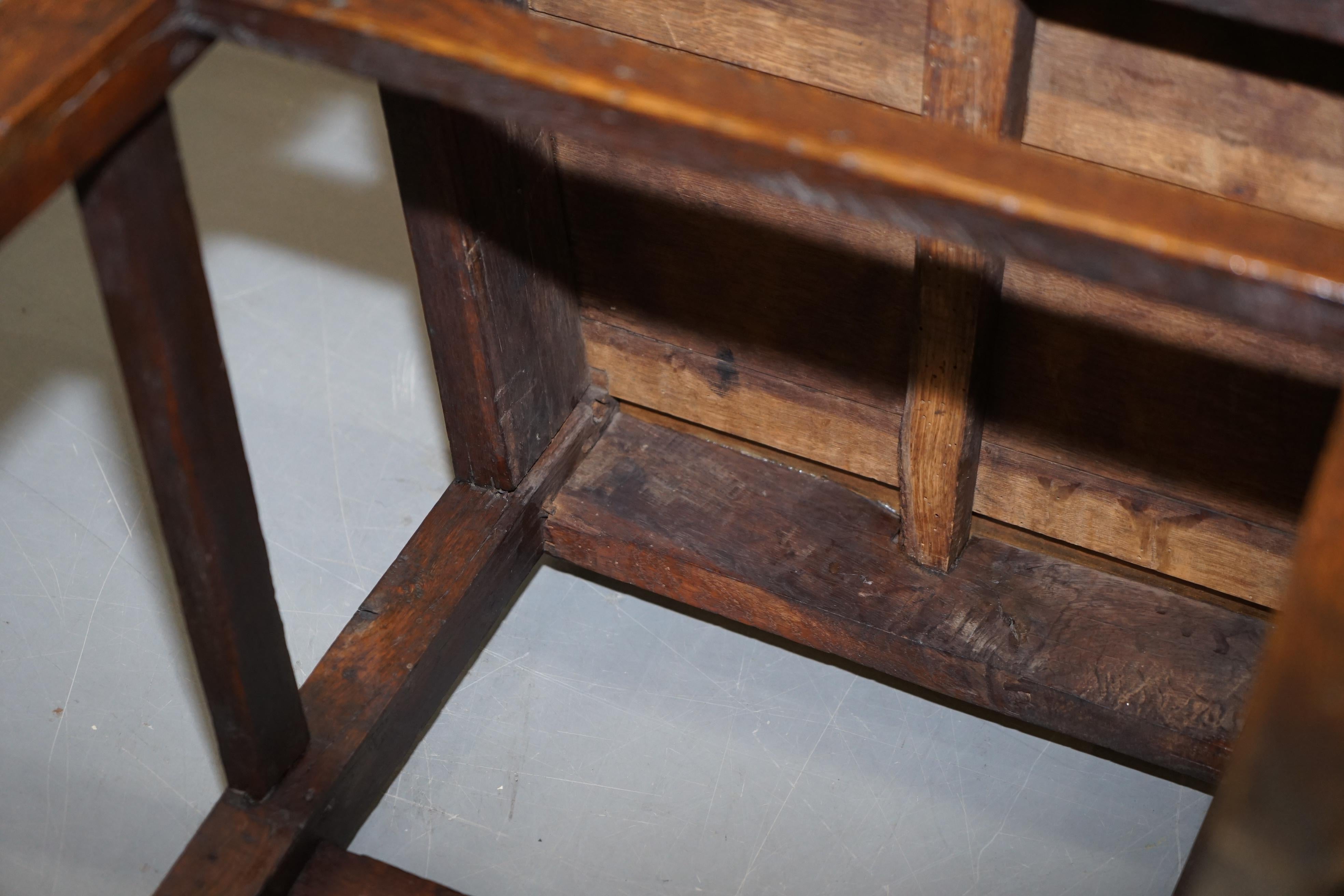 Lovely George II circa 1760 Primitive Carver Armchair Original Period Repairs For Sale 12