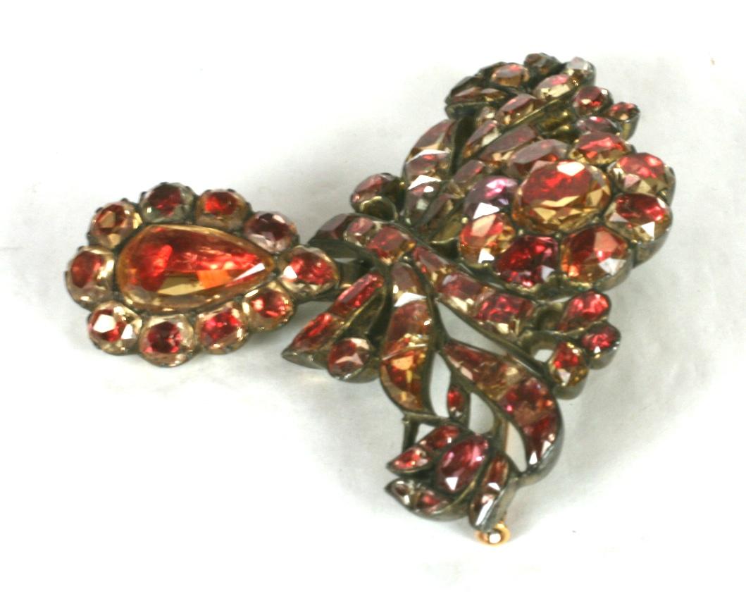 Lovely Georgian Paste Corsage Brooch For Sale 2
