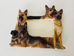 Wunderschöner Fotorahmen in Form eines Deutschen Schäferhundes