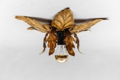 Lovely Gilded Florentine Ceiling Lamp by Kögl, Germany, 1960s