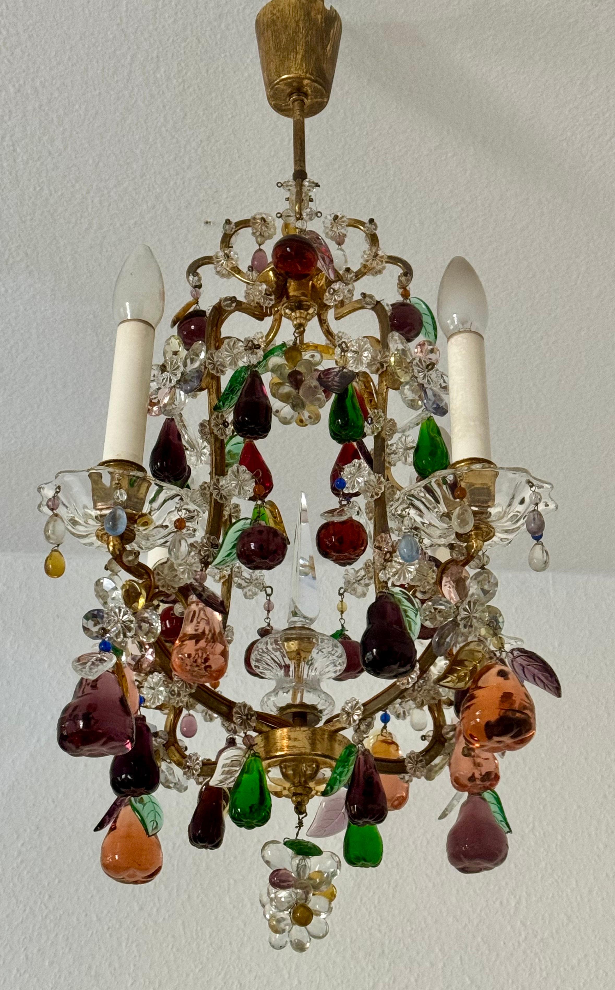 Mid-Century Modern Lovely Gilt Iron and Glass 