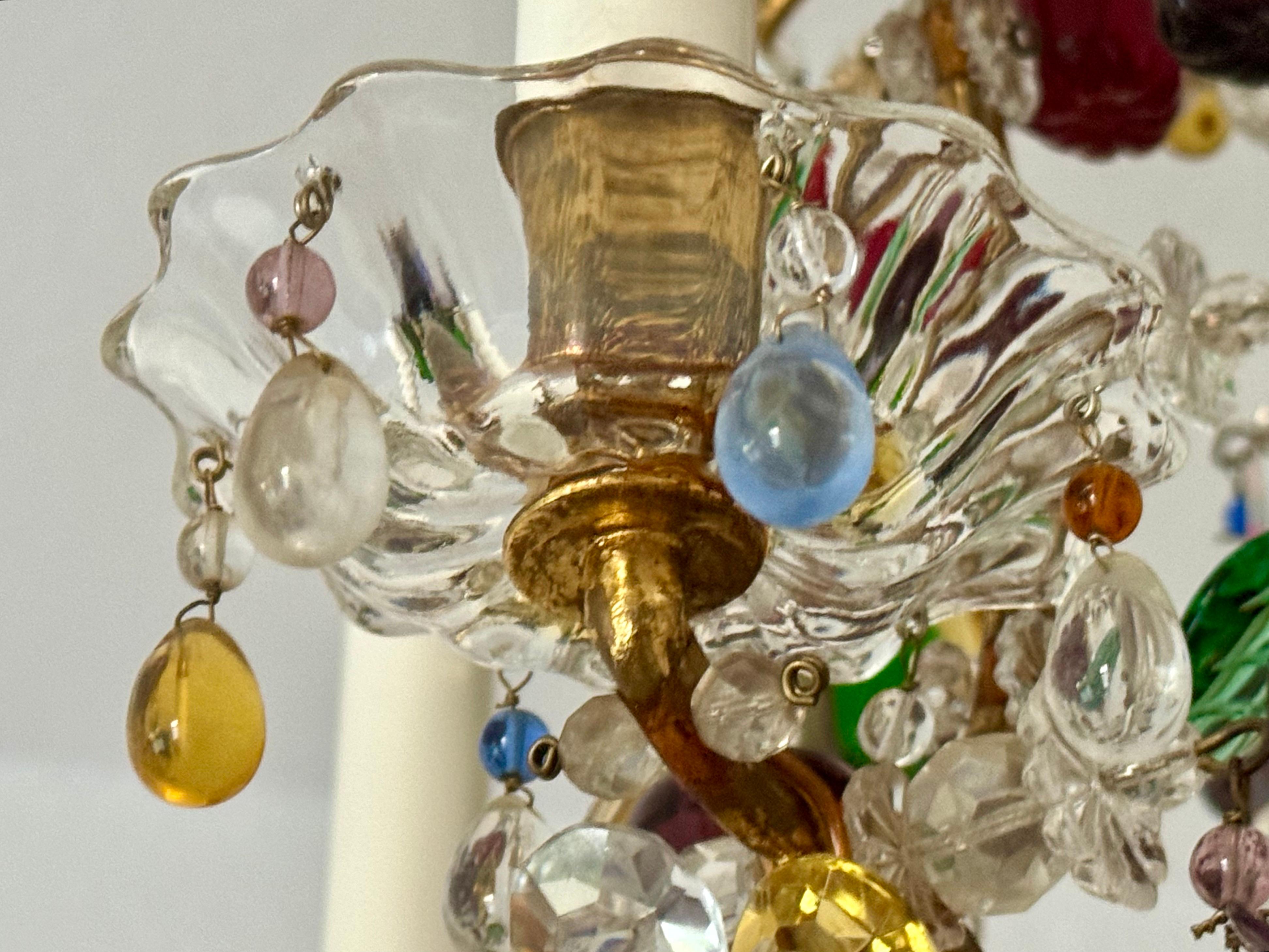 Mid-20th Century Lovely Gilt Iron and Glass 