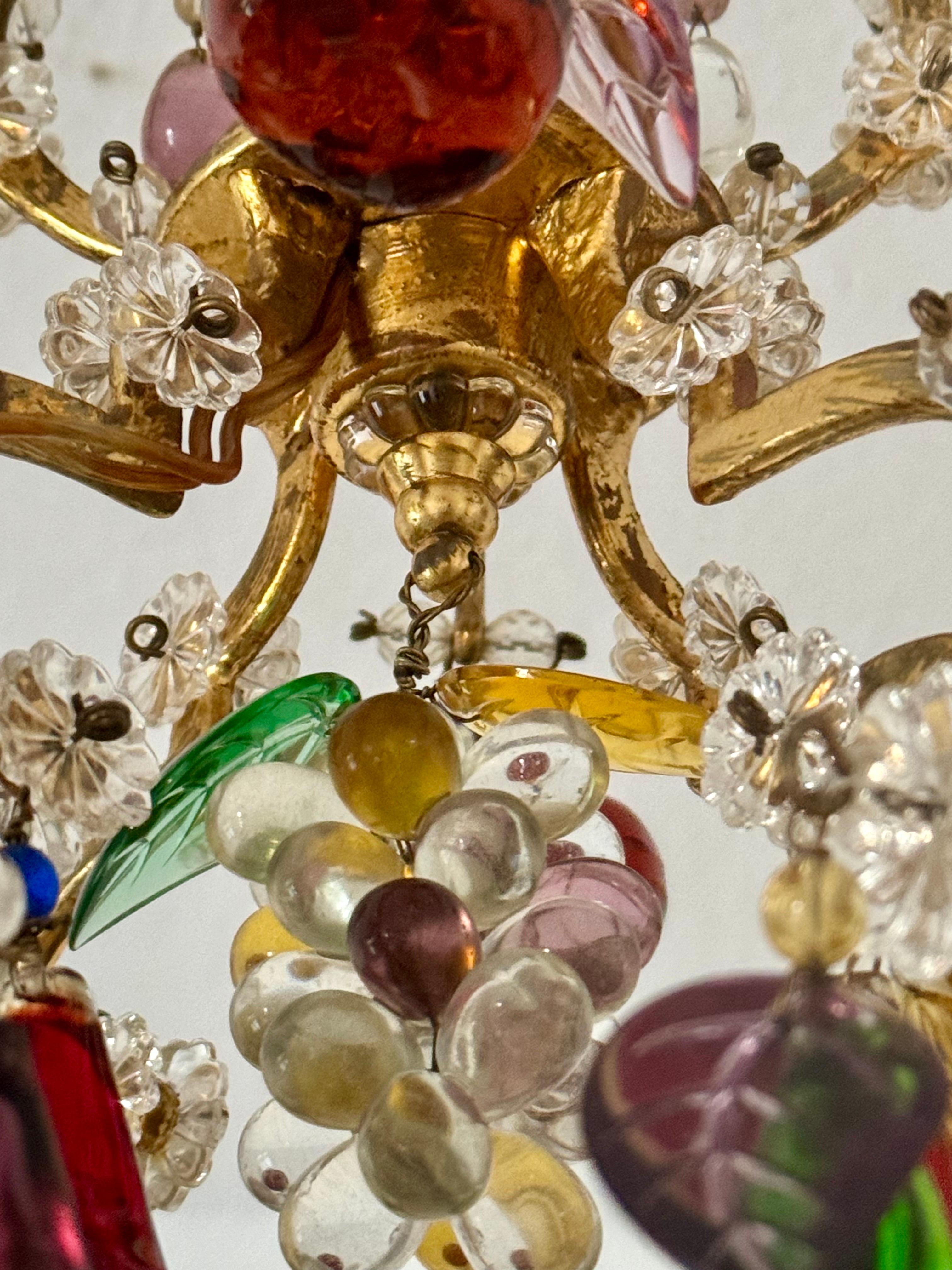 Crystal Lovely Gilt Iron and Glass 