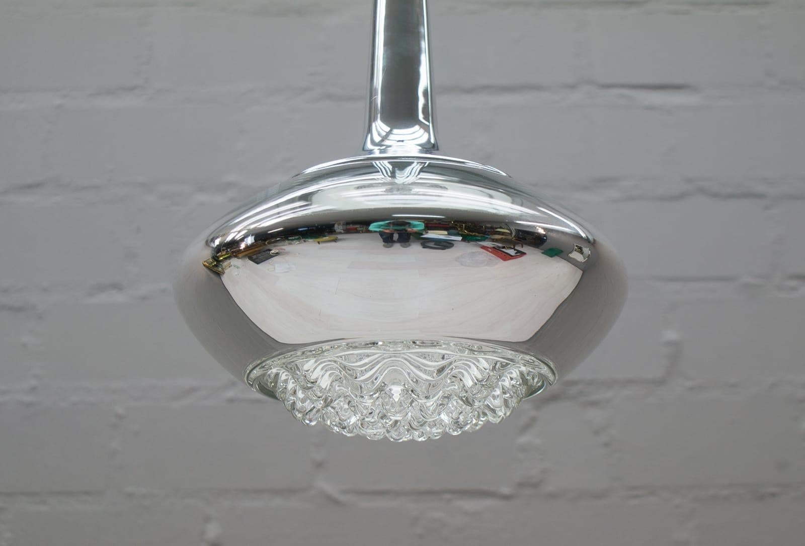 Lovely Glass Ceiling Lamp by Peill & Putzler, 1970s In Good Condition For Sale In Nürnberg, Bayern