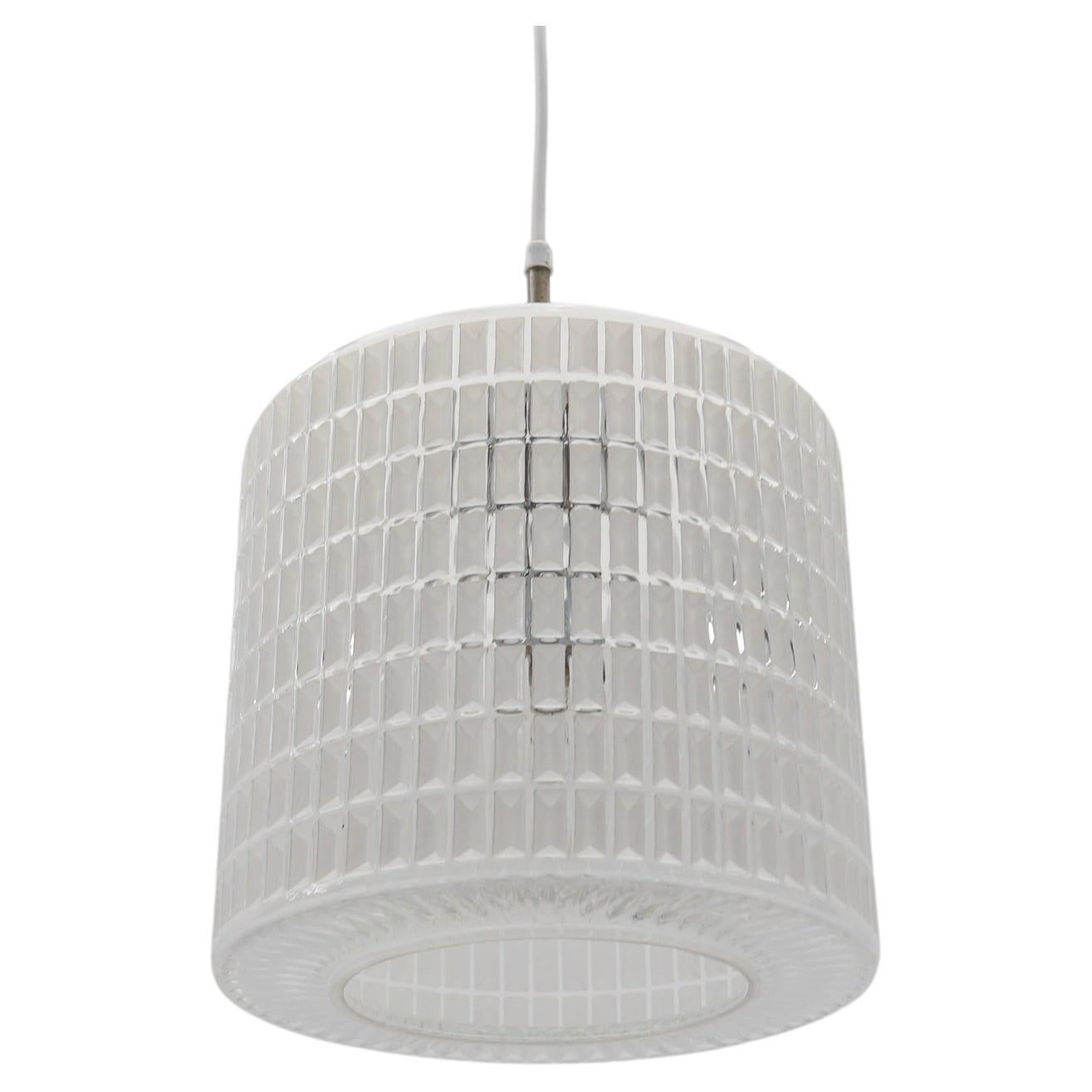 Lovely Glass Ceiling Lamps from Limburg, Germany, 1960s