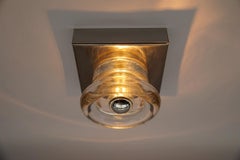 Lovely Glass Wall or Ceiling Light by Gebrüder Cosack, Germany 1960s