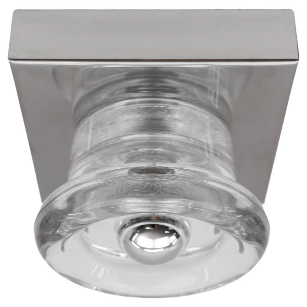 Lovely Glass Wall or Ceiling Light by Gebrüder Cosack, Germany 1960s