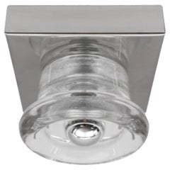 Lovely Glass Wall or Ceiling Light by Gebrüder Cosack, Germany 1960s