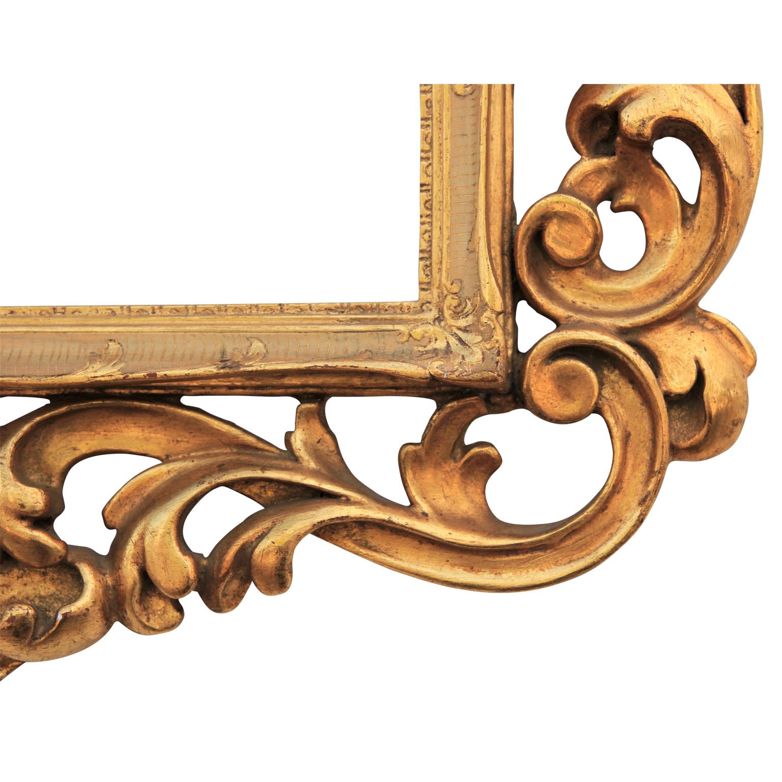 Baroque Lovely Gold Italian Highly Ornate Carved Frame